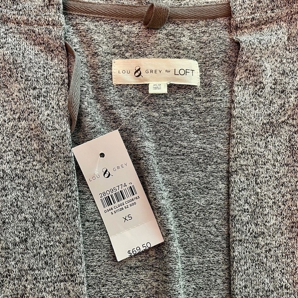 𝅺nwt Lou & Grey for LOFT hooded open cardigan - Picture 5 of 9